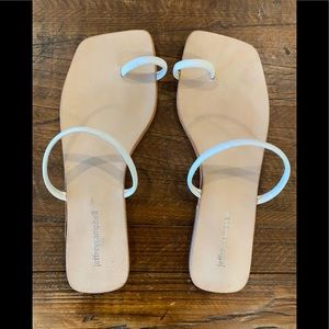 Jeffrey Campbell White Leather Sandals size 8